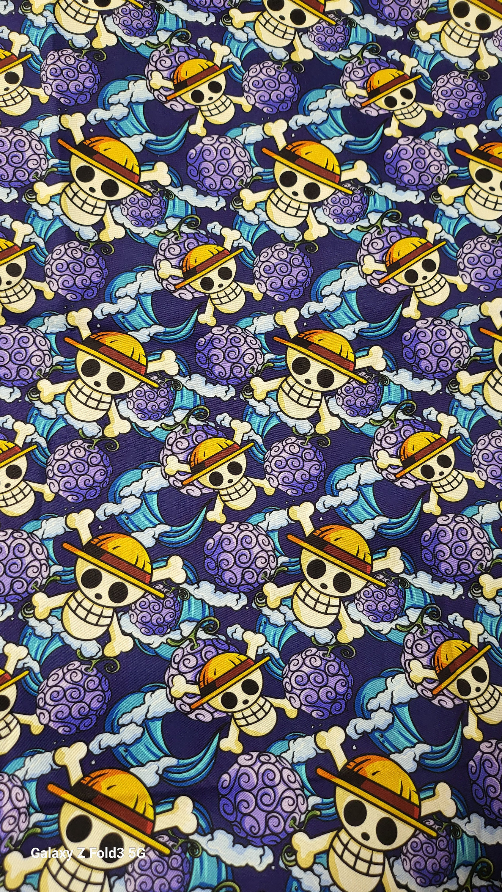 【新品タグ付】dium Embroidery Cotton ONE PIECE Tumbler Cuts 9x14 / Custom Cotton Woven Fabrics: Piece Pirate