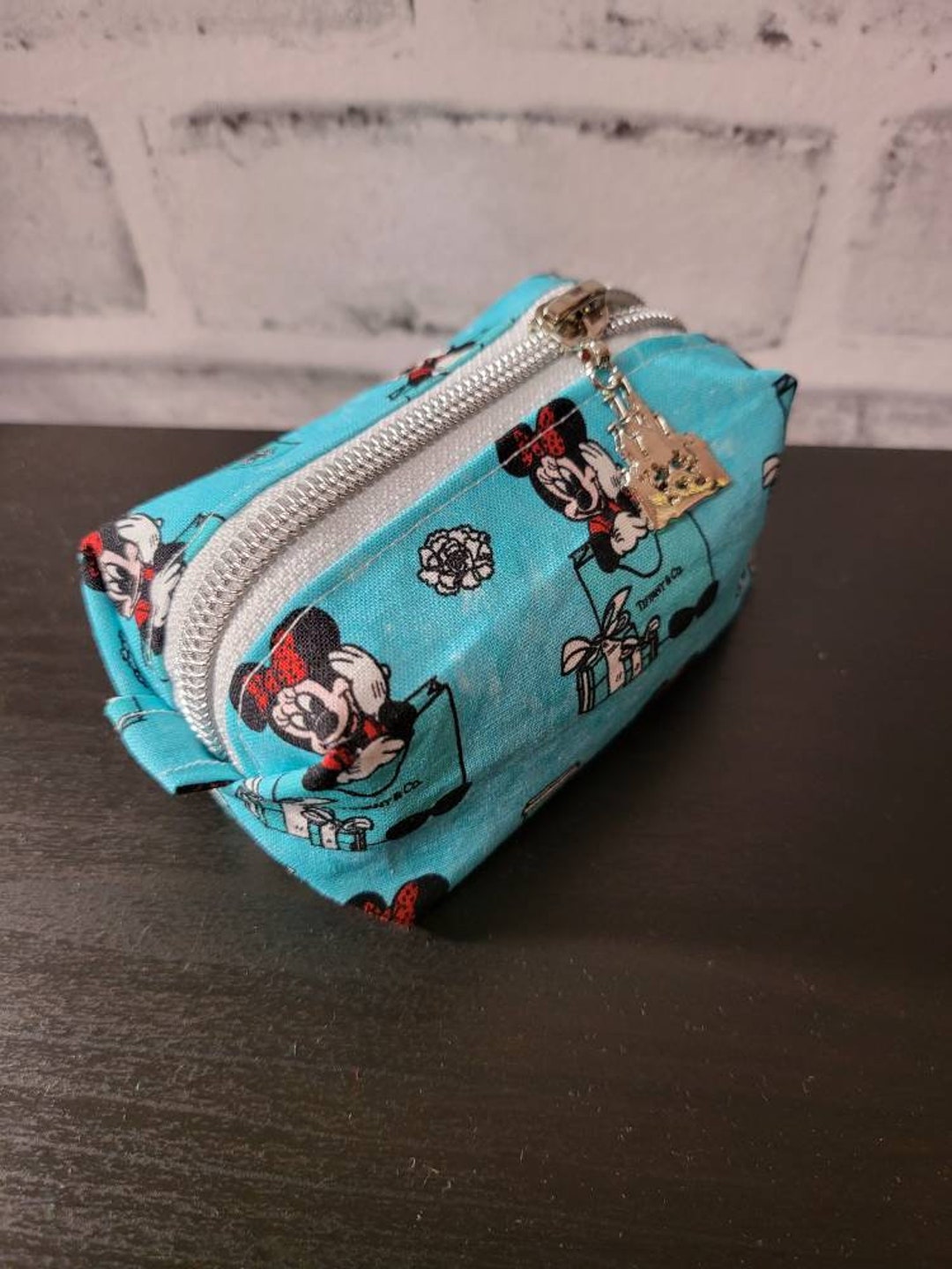 Fancy Mouse Small Boxy Bag: Handmade Cotton Mini Zipper Pouch - Etsy
