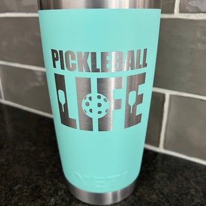 Pickleball 20 oz. Yeti / Polar Camel Laser Etched Tumblers