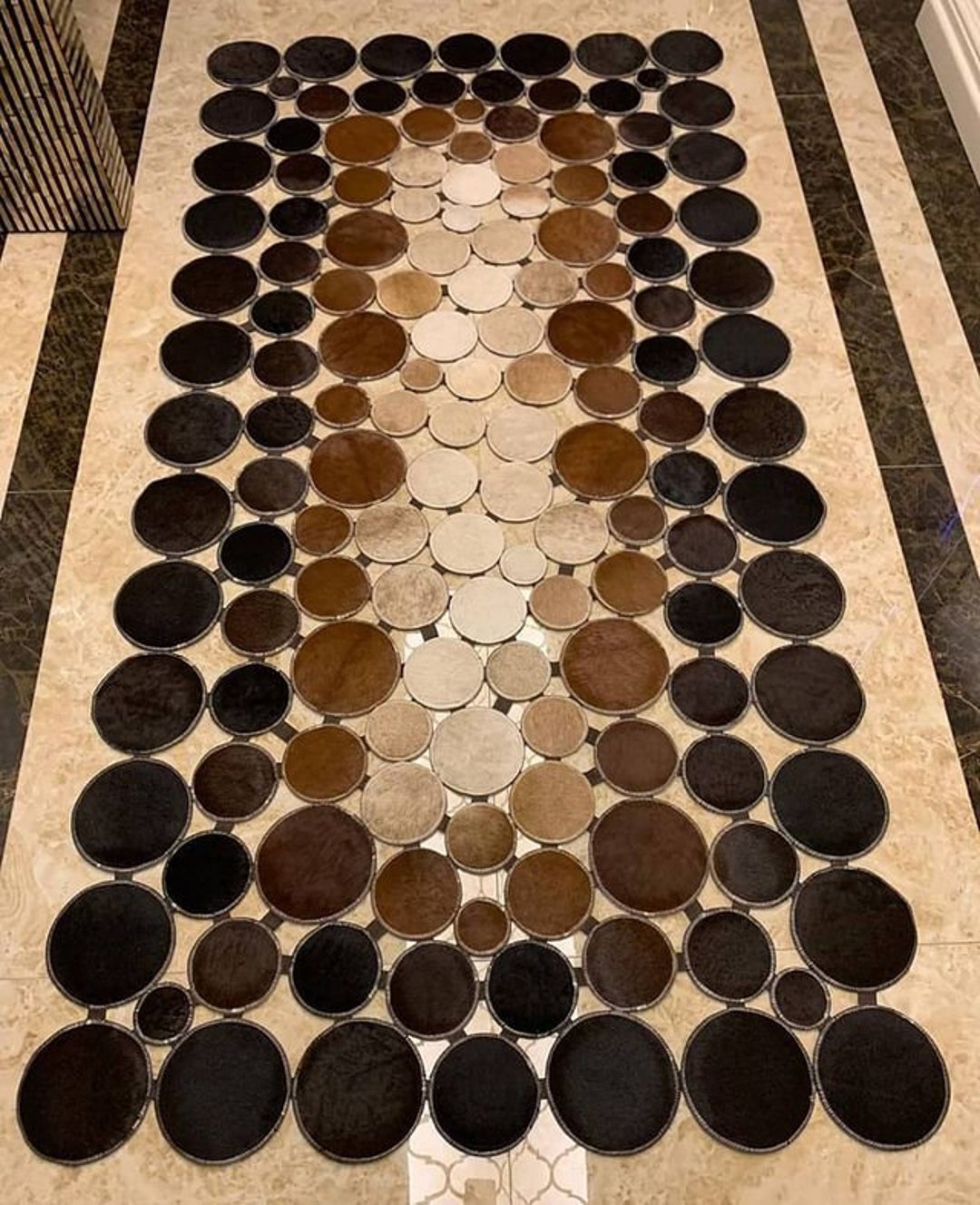 Carpet Runner Cowhide Hall Runner Multicolor Patchwork Rug Etsy