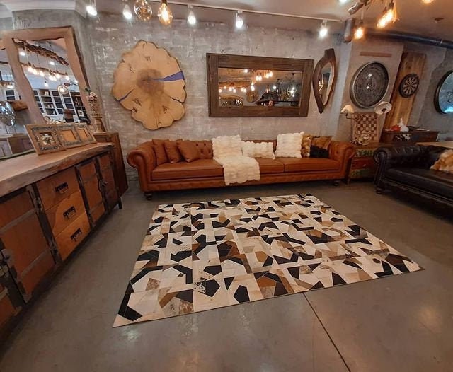 Genuine Cowhide Rug Luxury Natural Cowhide Rectangle Rug Cow Etsy UK
