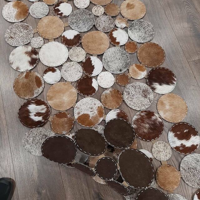 New Cowhide Hall Runner Patchwork Rug Cowhide Area Rug for Etsy