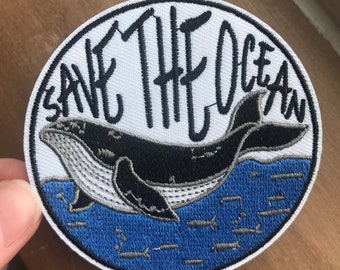 Wave Patch: Kanagawa Van Gogh Style Embroidered Applique (3