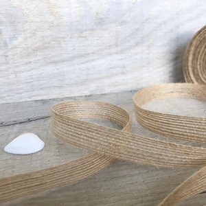 2cm Natural hemp ribbon || Biodegradable, Burlap, jute || compostable  || FREE UK DELIVERY