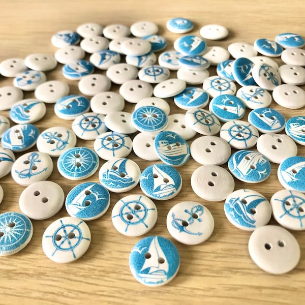 Ship Button Nautical Buttons - Etsy