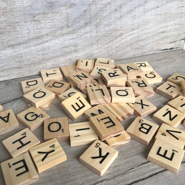 Choisissez votre lettre !! Carreaux de lettres de l'alphabet de Scrabble en bois de A à Z, artisanat, Scrapbooking, cadre personnalisé, Art mural et fabrication artisanale