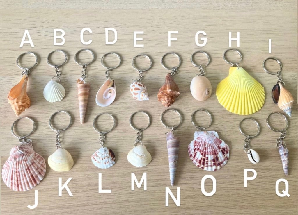 Seashell keychain hotsell