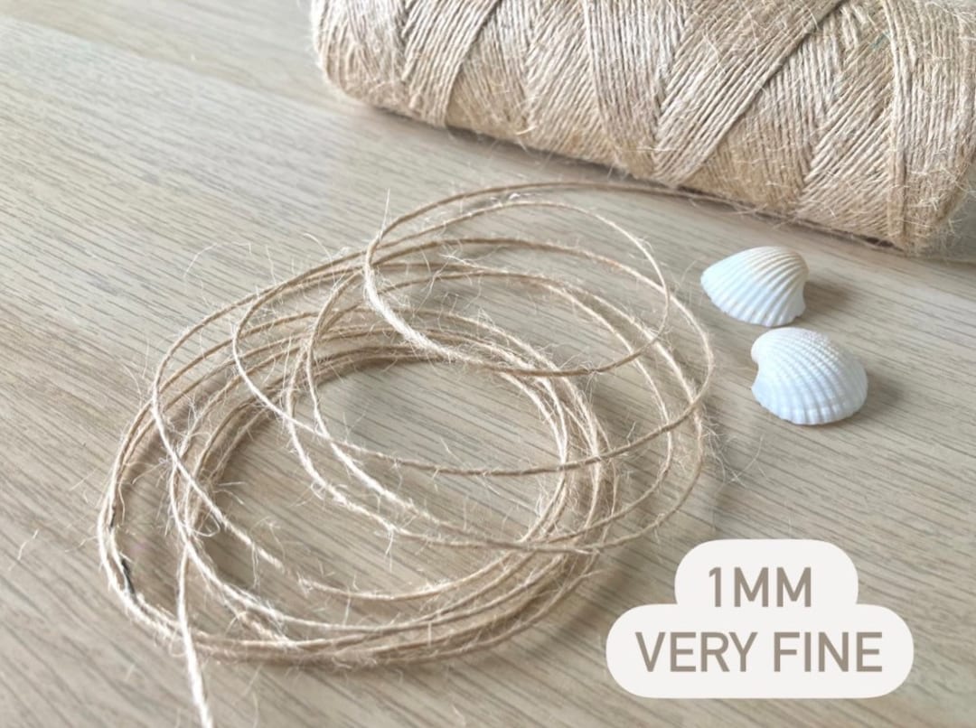 Fine Jute Twine. 5/10/20/50/100/1000m || Jute, Burlap, Hessian String ...