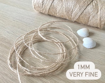 Fine Jute Twine. 5/10/20/50/100/1000m Jute, Burlap, Hessian String