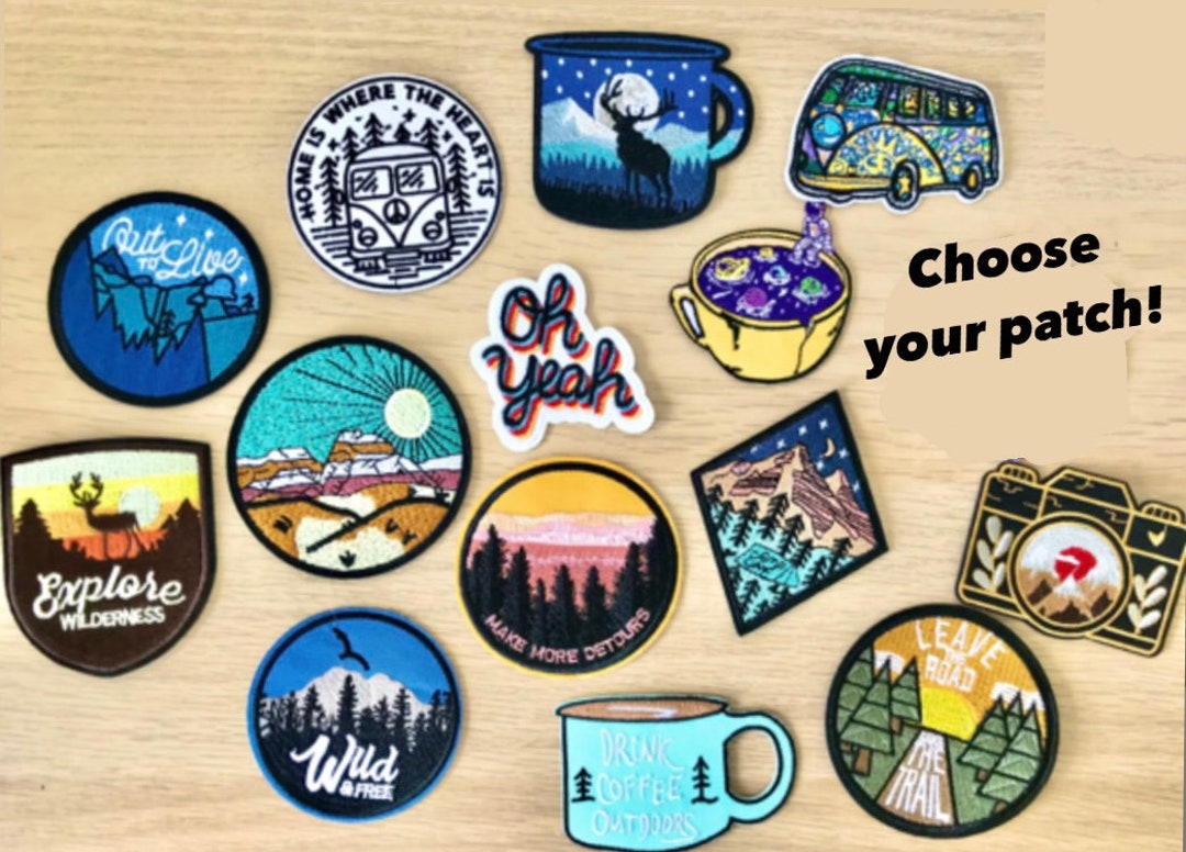 Travelling Patches Camping Backpacking Explorer Adventure Nature