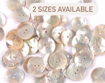 REAL MOTHER of PEARL Buttons 10mm/ 15mm | Shell buttons | Free Delivery 5/10/20
