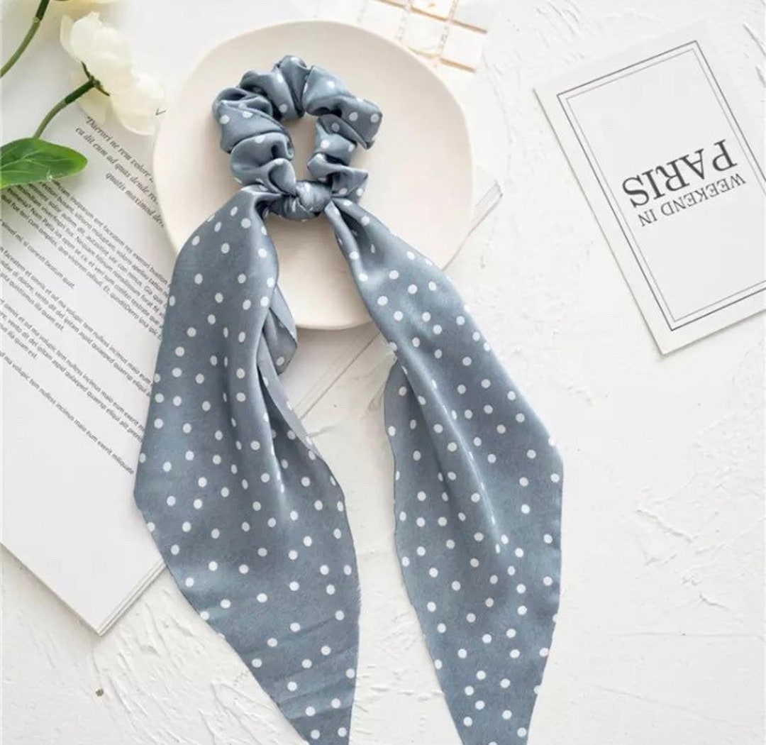 Koreanische Haargummis Mit Perlen & Blumen – Aus Satin-Stoff, Elegant & Modisch