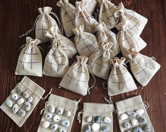 PERSONALISED - Biodegradable | Irish Scottish Beach Pebbles  | Eco Friendly | Knots and crosses | Wedding Favours | Natural | Mr & Mrs. Gift