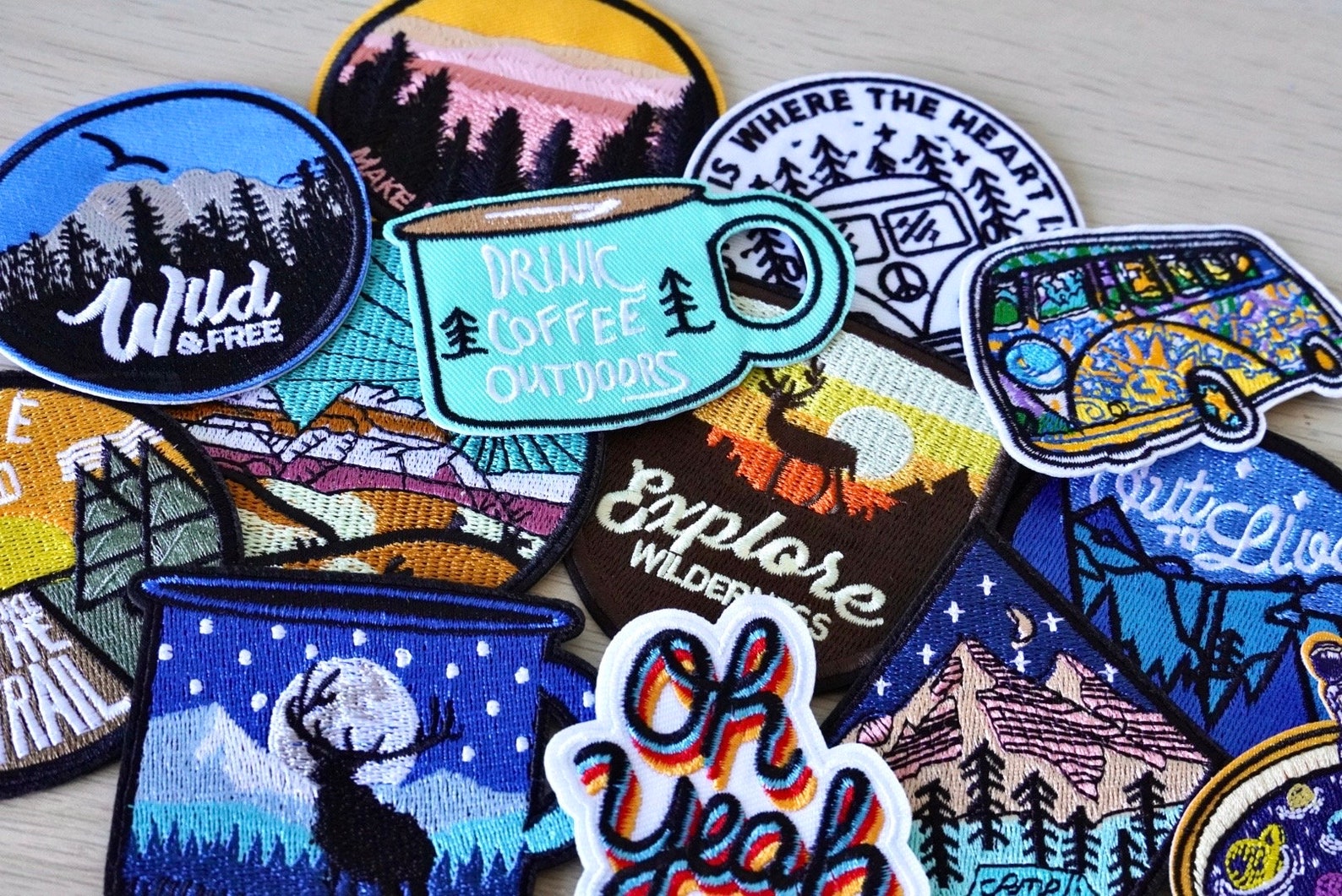 Adventure Embroidered Patch: Camping, Backpacking Iron-on Badge - Etsy