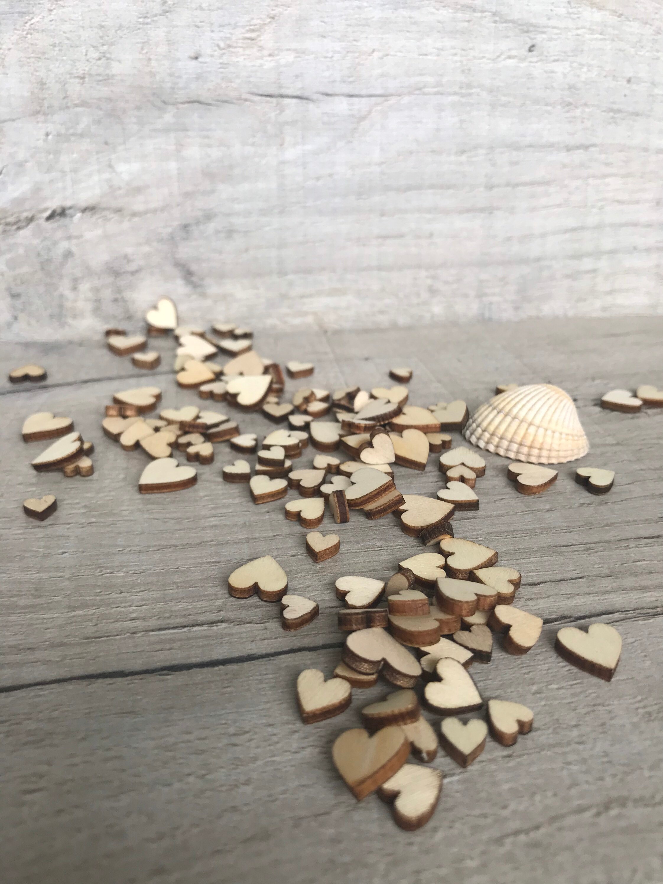 Rustikale Holzherzen Mit Gravur - 100 Stück, 2,5x2,5 Cm - Perfekt Für Hochzeitsdeko, Basteln & Geschenkverpackung