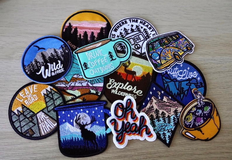 Adventure Embroidered Patch: Camping, Backpacking Iron-on Badge - Etsy
