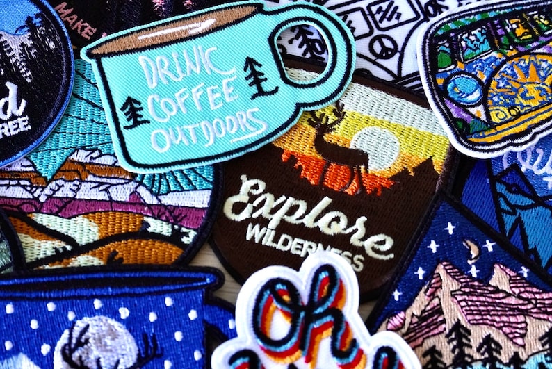 Adventure Embroidered Patch: Camping, Backpacking Iron-on Badge - Etsy