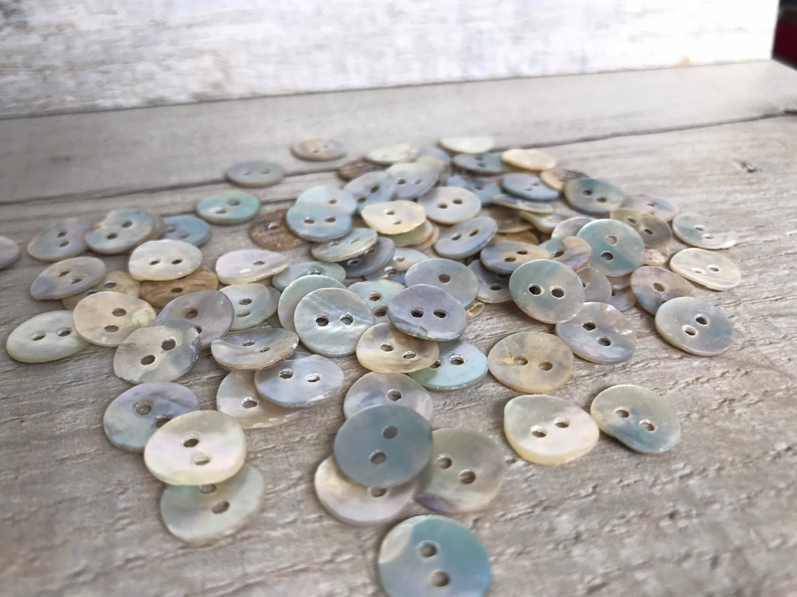5/10/20 Real Shell Buttons Mother of Pearl buttons. 10mm Etsy