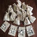PERSONALISED | Handmade wedding favours, seaside beach stones, knots and crosses game, hessian jute twine bag WEDDING FAVOURS Scottish Irish 