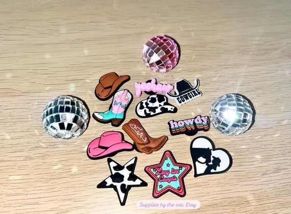 Cowboy Boot Croc Charm Shoe Charm Personalised Howdy Cowgirl Croc