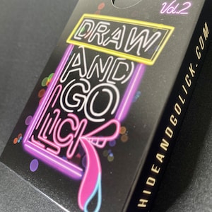 NOVITÀ Draw And Go Lick: Volume 2 - Preliminari per adulti e gioco di carte sessuale (18+) / Per coppie / Gruppi