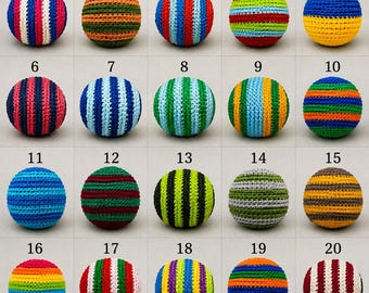Hacky Sack Ball, Cotton Footbag, Crochet Kick Bag, Juggling Footbag, Freestyle Hacky Sack Toy