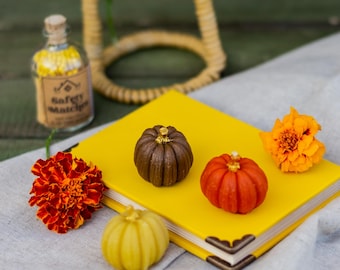 Pumpkins Candles Halloween Fall Autumn Candles - Pumpkins Candles Halloween Fall Autumn Candles - Pumpkin Candle Set, Spice Candle - Ukraine