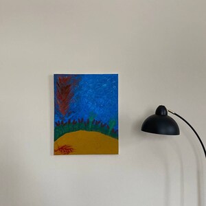 Handgemaltes Ölgemälde im freien Stil - Ukrainische handgemachte Malerei Kunst - Ukrainische Kunst - Beten Sie für die Ukraine - Einzigartige