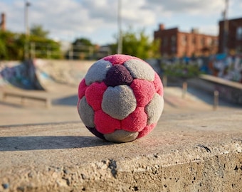 Hadmade Hacky Sack - Skate Game - Hacky Sack-schoenentas | Japanse ultrasuède jongleerbal (60 g, 4,5 cm)