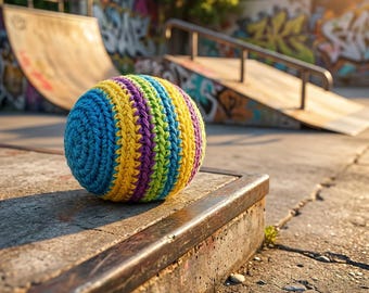 Bola de malabarismo de crochê, bola de hacky sack feita à mão, bola de algodão para malabarismo, saco de chutes freestyle, brinquedo portátil para festivais