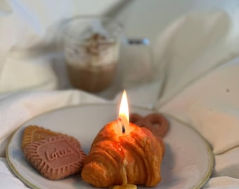 Food Croissant Wax Candle | Aromatherapy Decorative Candles | Scented Aesthetic Candles | Home Food Decore Candles | Gifted Candle |