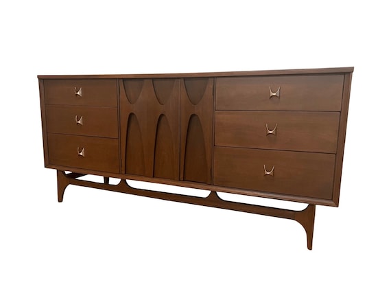 SOLD Refinished Broyhill Brasilia 9 Drawer Credenza