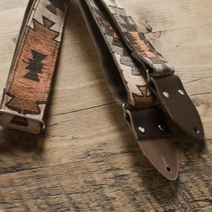 Vintage Guitar Strap / Custom Guitar Strap, Musical Graduation Gift, Anniversary, Gift for Musician, Gift for Him image 3