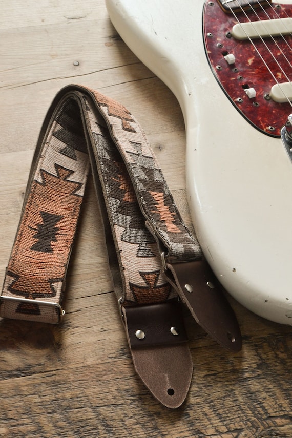 Vintage Guitar Strap / Custom Guitar Strap, Musical Graduation Gift, Anniversary, Gift for Musician, Gift for Him