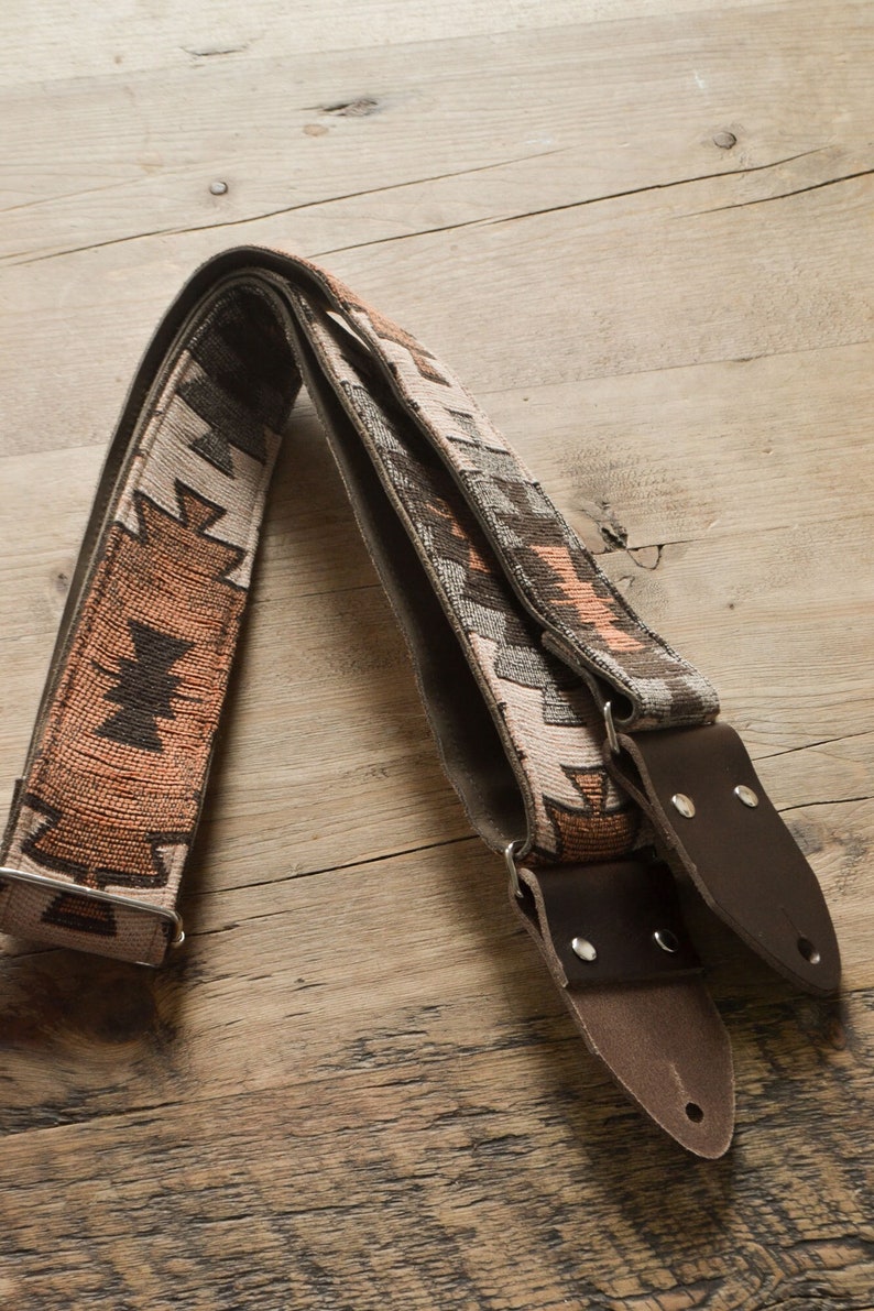 Vintage Guitar Strap / Custom Guitar Strap, Musical Graduation Gift, Anniversary, Gift for Musician, Gift for Him image 3