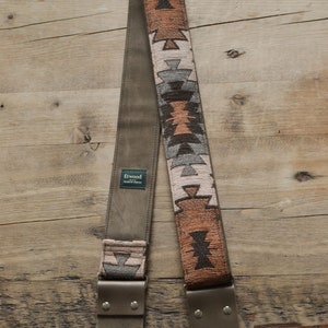 Vintage Guitar Strap / Custom Guitar Strap, Musical Graduation Gift, Anniversary, Gift for Musician, Gift for Him image 2