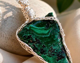 Malachite Crystal Pendant | Green Crystal