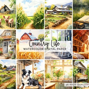 Cenas Da Vida No Campo Para Adesivos De Planejador Fazendo Cartões De Scrapbooking Adesivos Digitais, Clipart De Vida Na Fazenda Imagens PNG CLIP-184