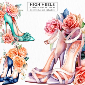 High Heel Clipart in transparenten png digitale Dateien einschließlich kommerzielle Nutzung, High Heels Stilettos Hochzeit Schuhe Clipart CLIP-131
