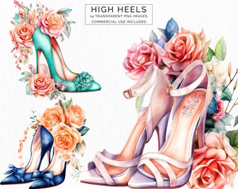 High Heel Clipart in transparent png digital files including commercial use, High Heels Stilettos Wedding Shoes Clipart CLIP-131
