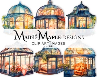 Solariums | 10 Scenes | Clip Art | Commercial Use | Digital Transparent PNG Files CLIP-7