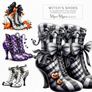 Halloween Hexenschuhe Clipart PNG-Dateien mit kommerzieller Nutzung transparente PNGs CLIP-203