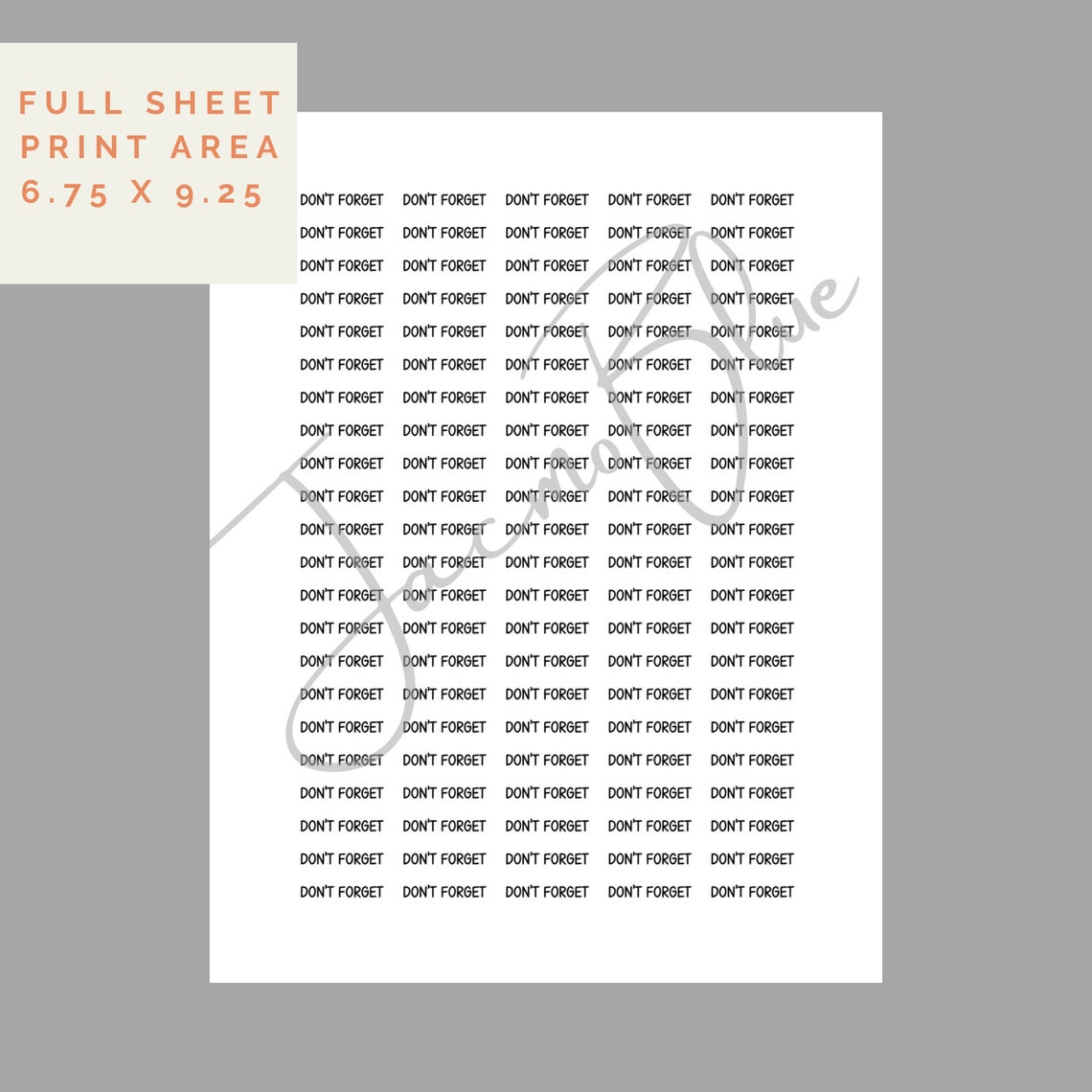 DON'T FORGET Printable Stickers with Cut Files and Free | Etsy
