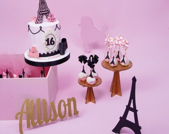 Paris Birthday Party, Paris Favor Box, Paris Decoration, Patisserie Party, Birthday Party Box, French Theme, Oh la la, Eiffel Tower, Paris