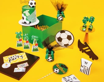 Soccer Party Set, Soccer Birthday Party Decorations, Soccer Theme Decor, Sports Party Kit, Soccer Party Supplies, Soccer Birthday