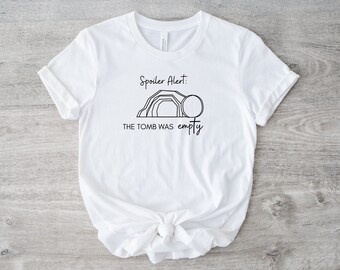 He Is Risen Shirt, Empty Tomb Easter Christian Tee