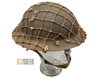 Australian WW2 Army Steel Helmet & Camo Net - Original 1942