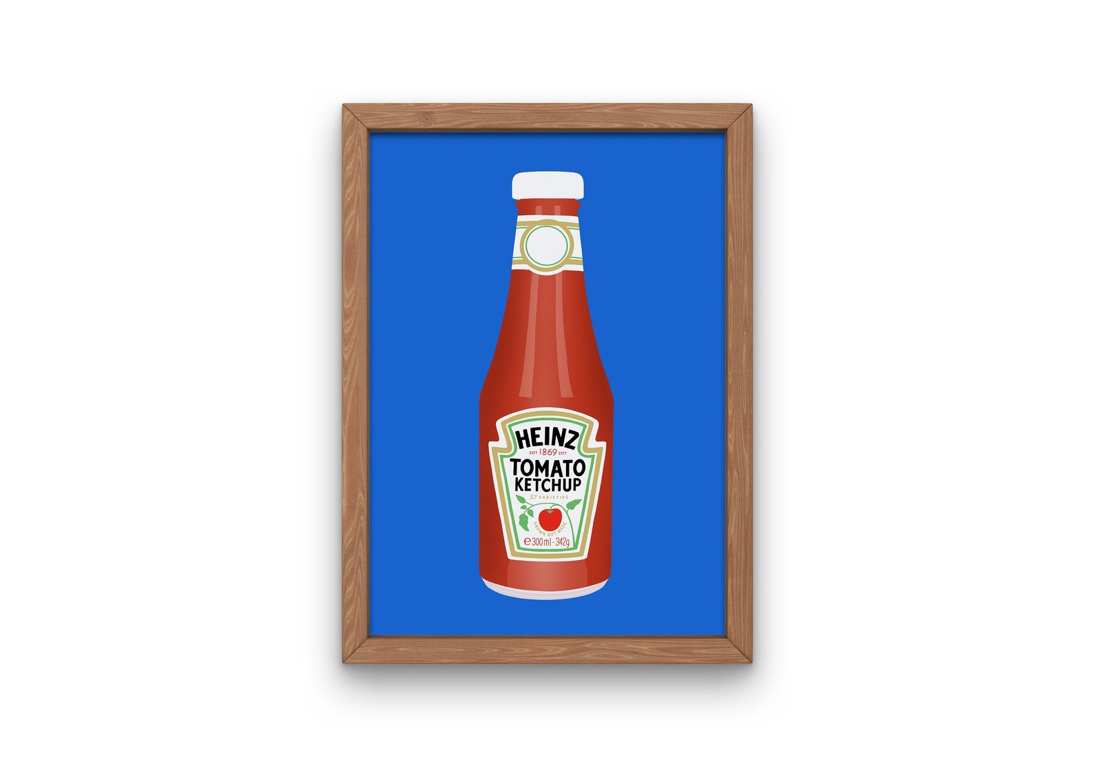 Heinz Ketchup Print / Kitchen Wall Art / British Food / Pop Art