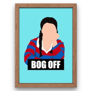 Tracy Beaker / Printable Digital Download / Bog Off / CBBC / Faceless Portrait / A4 Downloadable Print