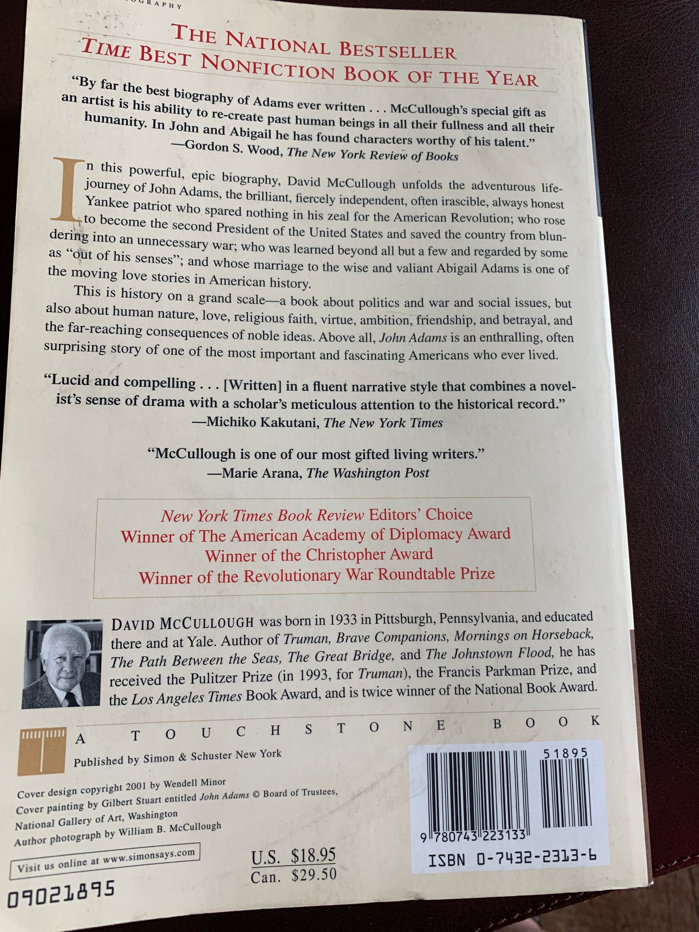 john adams the pulitzer prize winning biography david mccullough john adams the pulitzer prize winning biography david mccullough